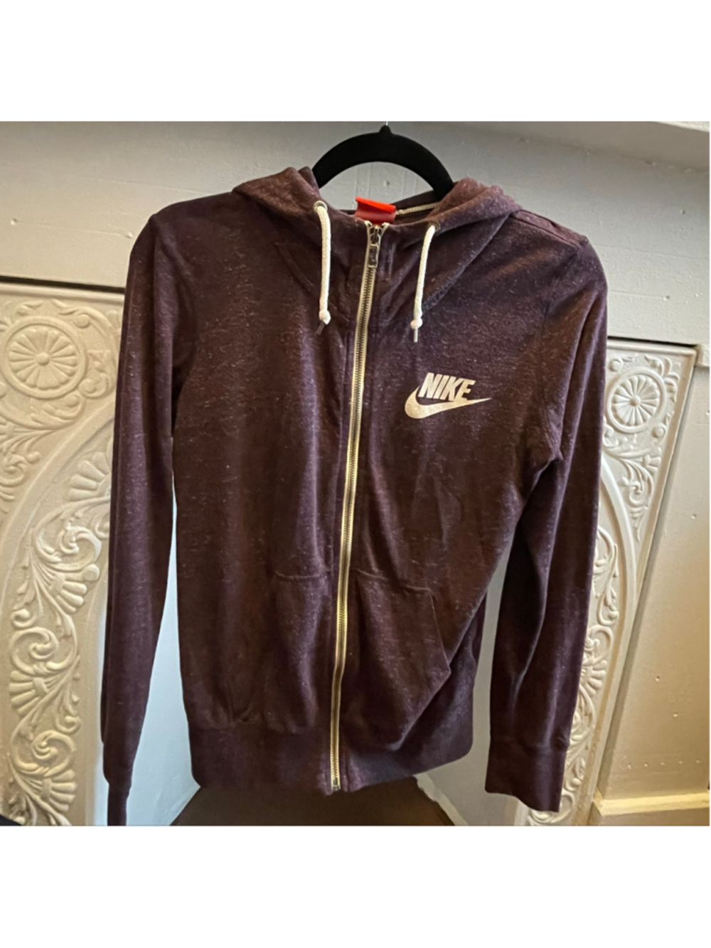 Women's Nike Zip-Up Hoodie Sweatshirt Size S Purple